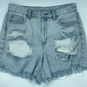 American Eagle mom jean shorts